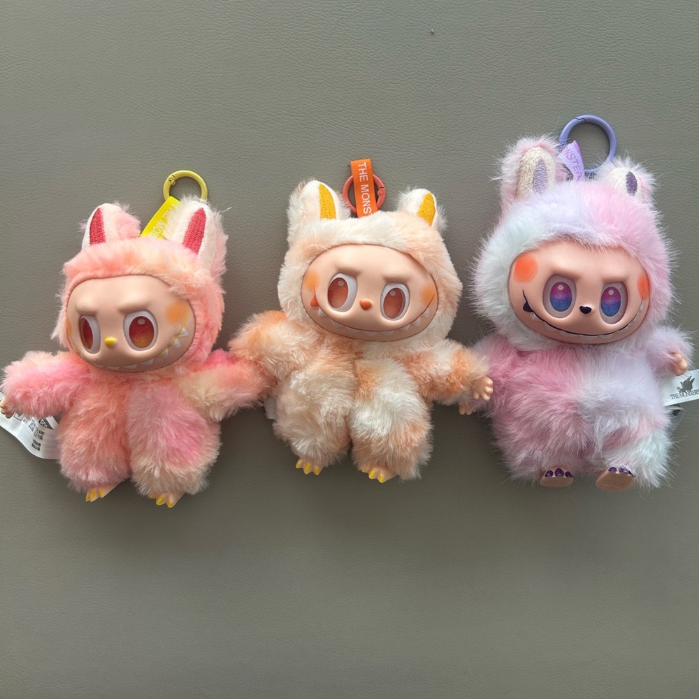 🔥 3 Labubu Lafufu Big Into Energy LUCK, HOPE, HAPPENS